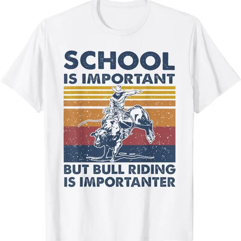 المدرسة مهمة ولكن تي شيرت ريترو مهم لركوب الثور #1