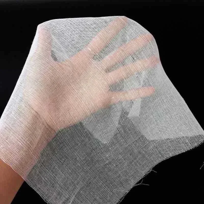 100pcs/bag 25x30cm Soft Disposable Gauze Face Mask Paper Sheet Beauty Salon Special Gauze Absorption Non-Irritating Pure Cotton