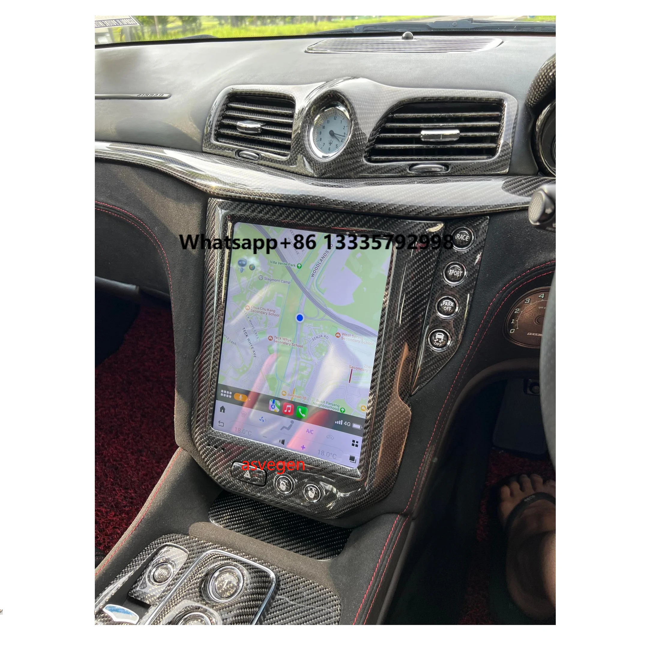

RHD 12.1'' Android 12 Car DVD Stereo Video Radio Player for Maserati GT/GC GranTurismo 2007-2017 With GPS Navigation
