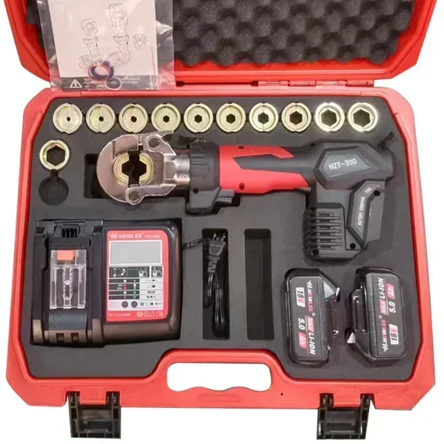 

2026 HEWLEE HZT-300 Electric Hydraulic Plier Copper Aluminum Terminal Li Battery Crimp Plier