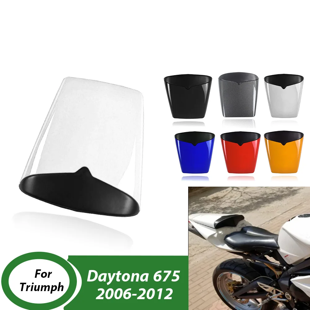 Motorcycle Passenger Rear Pillion Seat Cowl Cover Fairing For Triumph Daytone 675 2006-2012 2011 Daytone675 Accessories