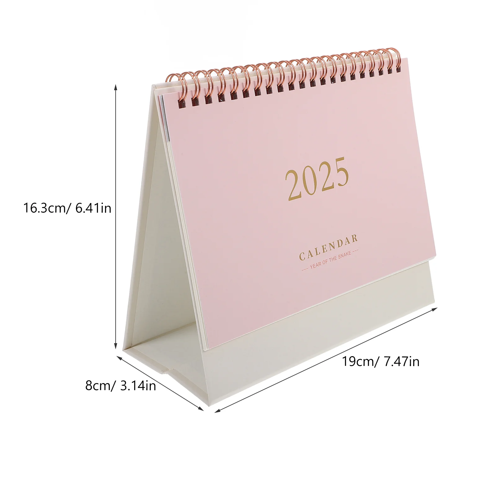 Simple 2025 Desk Calendar Office Whiteboard Stand up Table Calendars Paper Delicate Standing