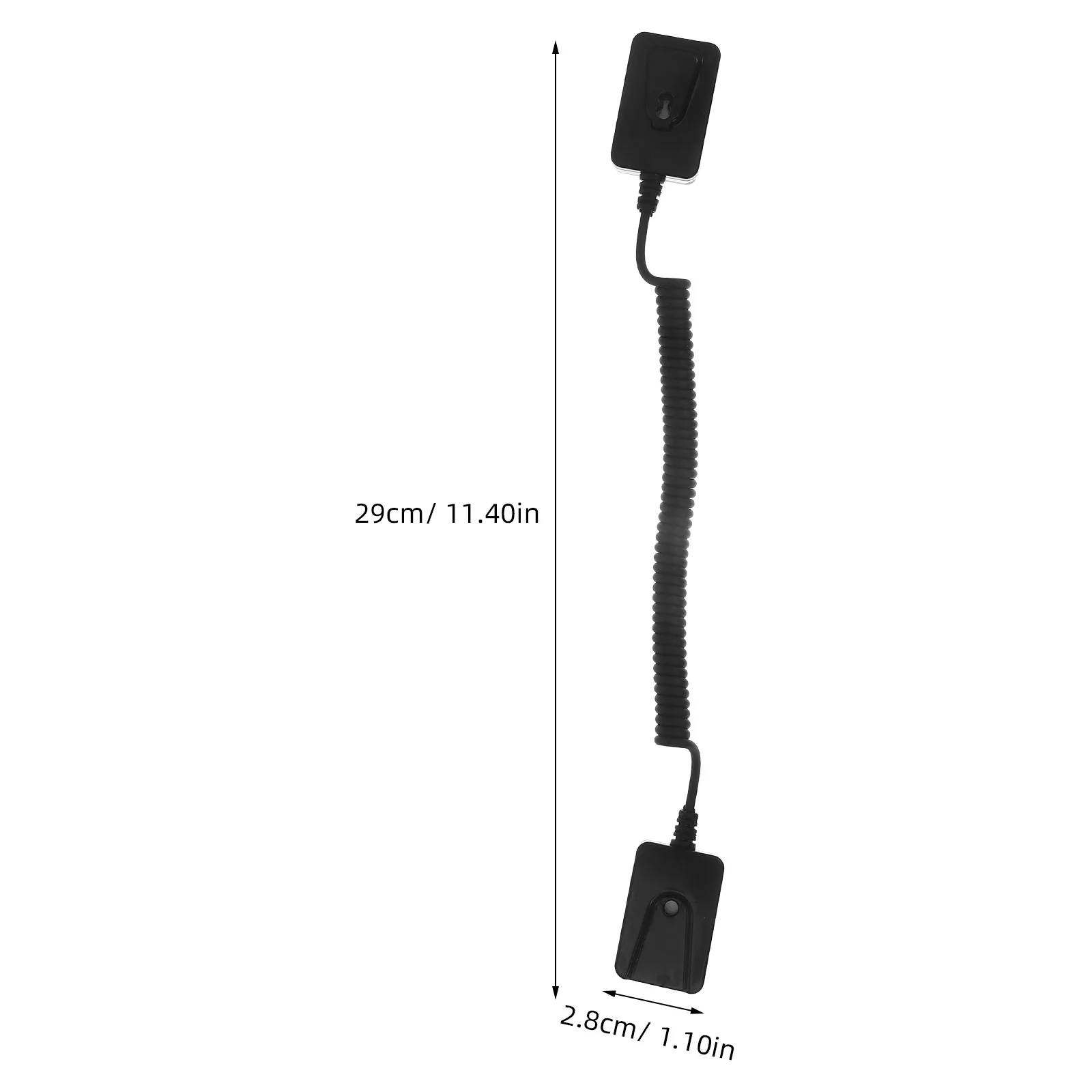 Retractable Security Cable Lock -hotlinking for Remote Control Leash Television