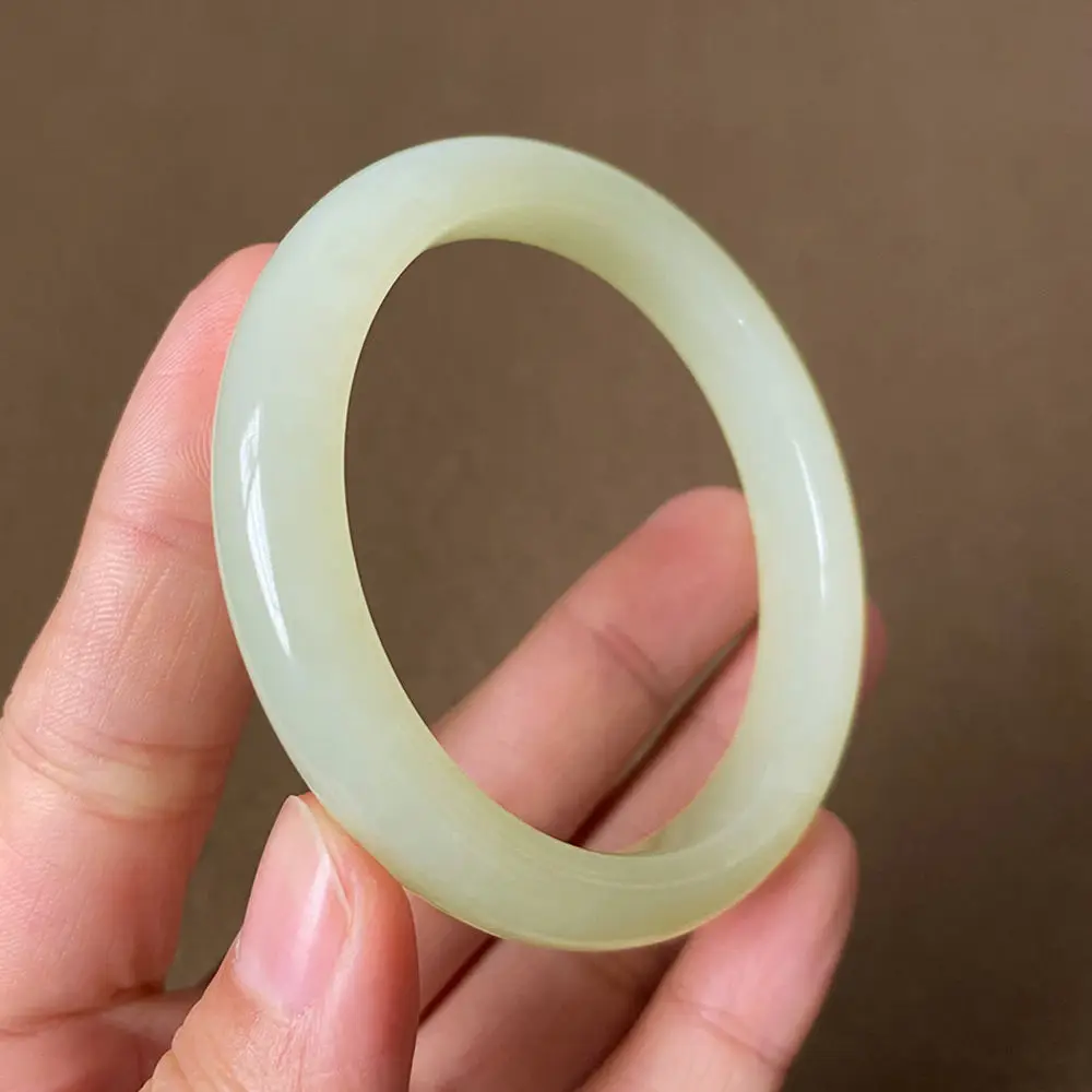 

Natural Jade Bangle Women Healing Gemstone Fine Jewelry Genuine Chinese Hetian Jade Bangles Nephrite Bracelets Ladies Gifts