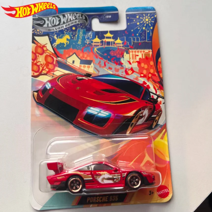 

Коллекционная модель Hot Wheels 2026 года, Литой автомобиль Porsche 935 Jnf49-La10, Лимитированная серия, Подарок-сюрприз к Китайскому Новому году (Год Лошади)