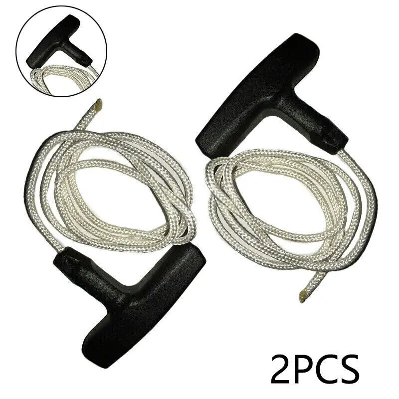 2 قطعة مجموعة الحبل سحب جزازة العشب مقابض الحبال استبدال لهوندا لكوهارا لكاواساكي ل بريجز العشب الانتهازي اكسسوارات
