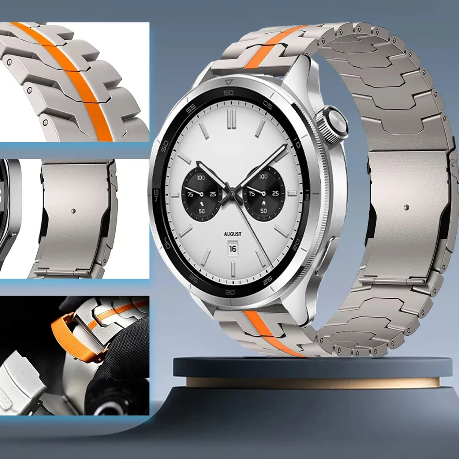 22mm Titanium Strap For Huawei Watch GT 5Pro 46mm Bracelet Band For Huawei Watch GT2 3 4 5 46MM GT2Pro gt4 GSPro GS3i accessory