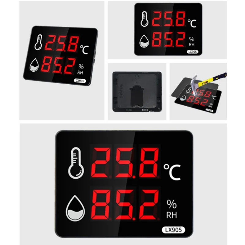 Industrial Digital Temperature & Humidity Thermostat, High‑Precision Electronic Temp Humidity Detector