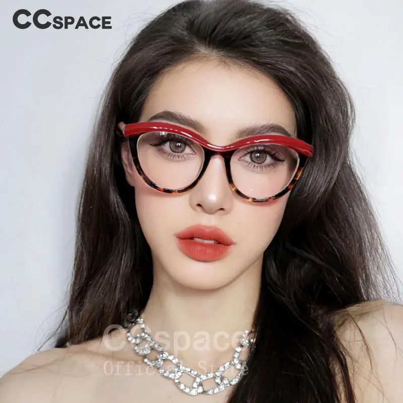 45490 Ladies Eyebrows Square Frames Women Brand Designer Optical Fashion EyeGlasses Computer Glasses