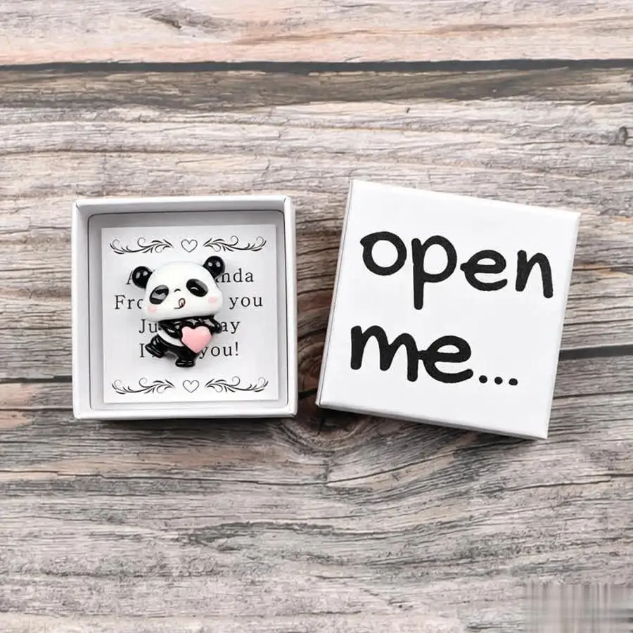 1/5/10/20/50/100pcs A Surprise Panda Gift Box, Cute Panda Packaging Box, Love Panda, Holiday Party Packaging Box Love Mini Items