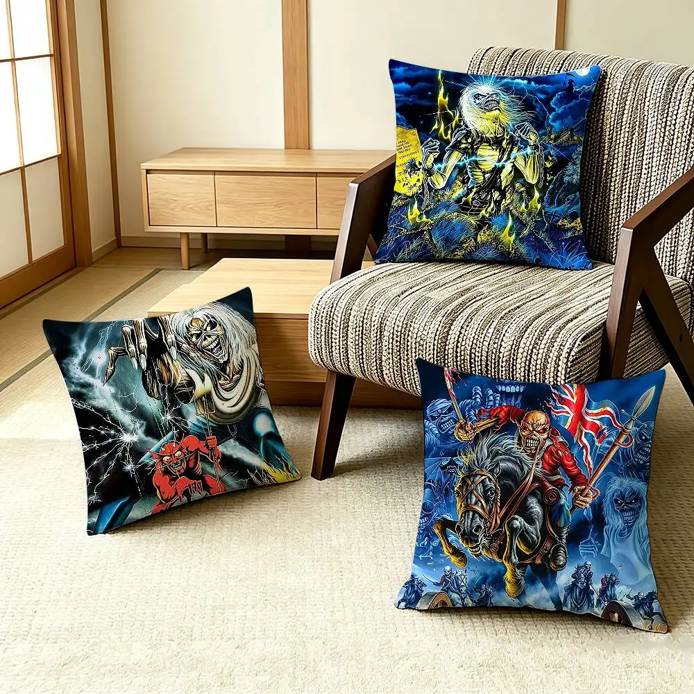 COOK Band H-Iron Maiden-W   Pillow Case Pattern Printed Pillowcase For Living Room Sofa Cushion Cover