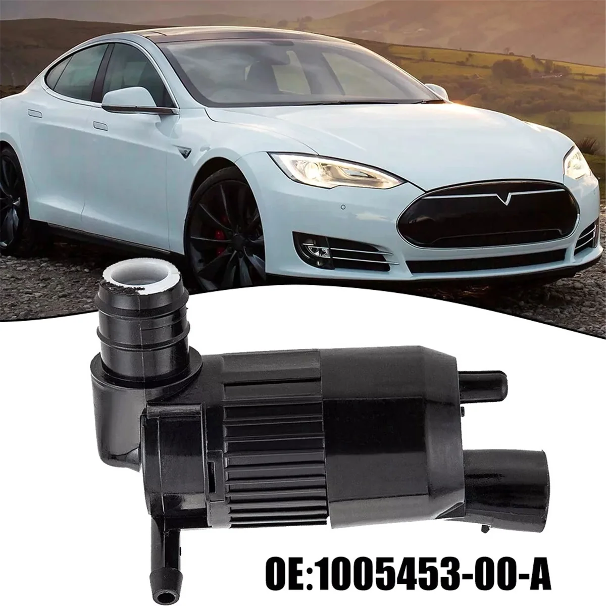 

Automotive Windshield Washer Pump Water Spray Motor 1005453-00-A for Tesla Model S 2012+—L49A