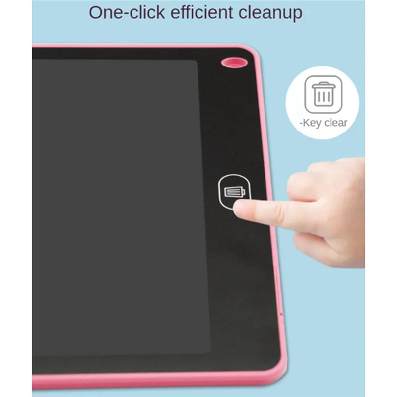 12 Inch K Model Lcd Handwriting Board Color Drawing Doodle Eye Protection Writing Board Color Screen,Light Pink Durable