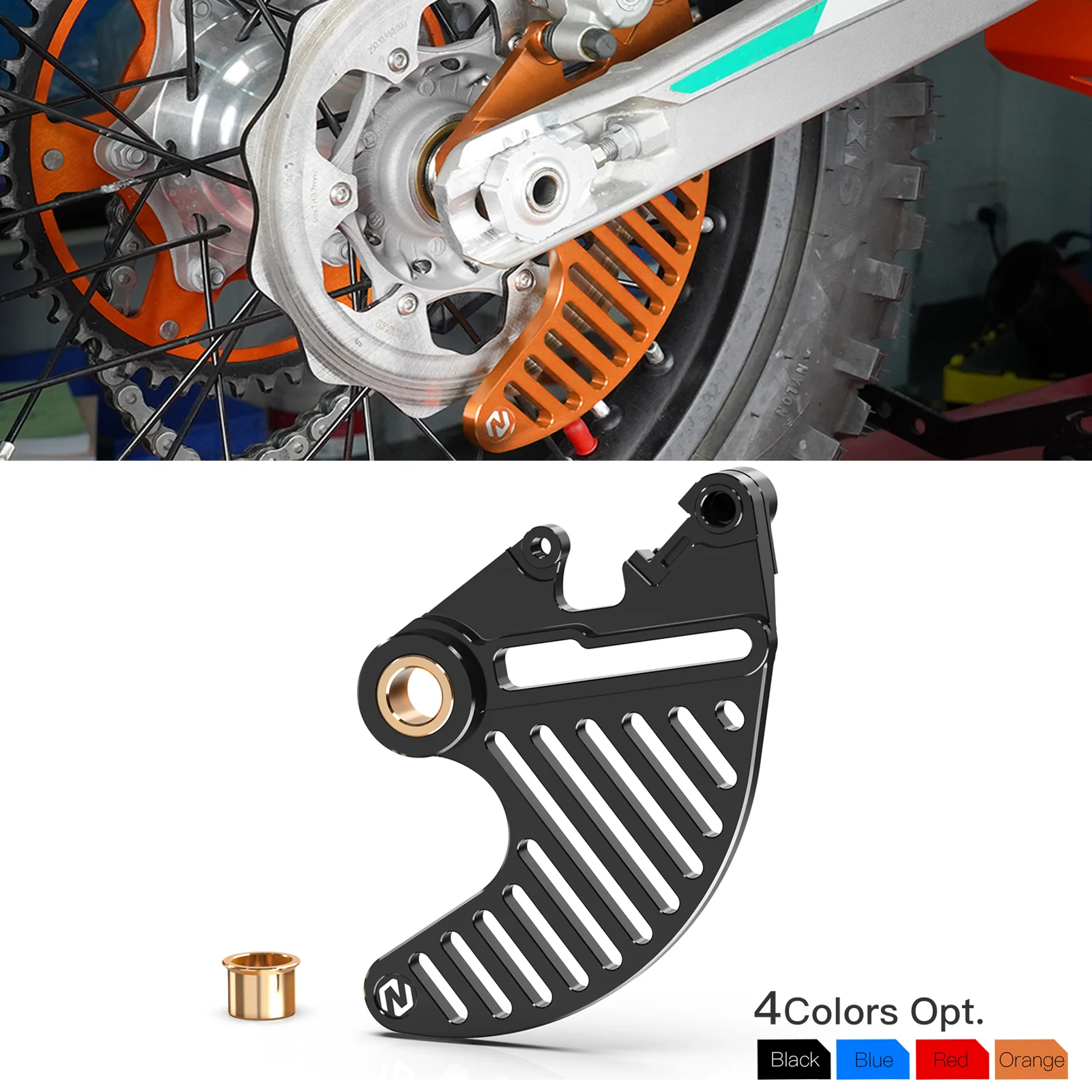 

For KTM EXC300 EXC EXCF SX SXF XCW TPI XC XCF XCFW Six Days 125 250 300 350 400 450 500 530 2004-2024 2023 Rear Brake Disc Guard