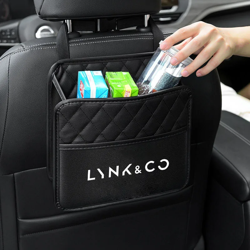 Bolsa de almacenamiento colgante para asiento trasero de coche, soporte de taza de agua para tejido para Lynk & Co 01 05 09 02 Lynk Co 03 EM-F 06 Phev, accesorios interiores