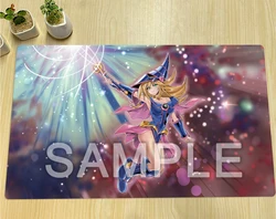 YuGiOh Dark magik Girl Playmat TCG matowa płyta gra pojedynek Pad handlowa gra karciana mata gumowa podkładka pod mysz 600x350x2mm bezpłatna torba