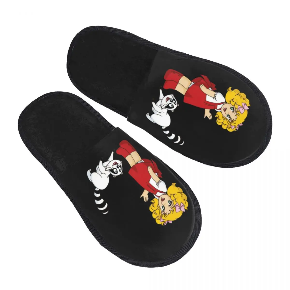 

Custom Candy Candy Soft Scuff Memory Foam Slippers Women Cartoon Anime Manga Spa House Shoes