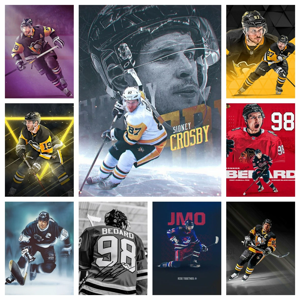 Hockey DIY Diamant Malerei Sport Poster Diamant Stickerei Mosaik Ölgemälde Home Dekoration Fan Hand Geschenk