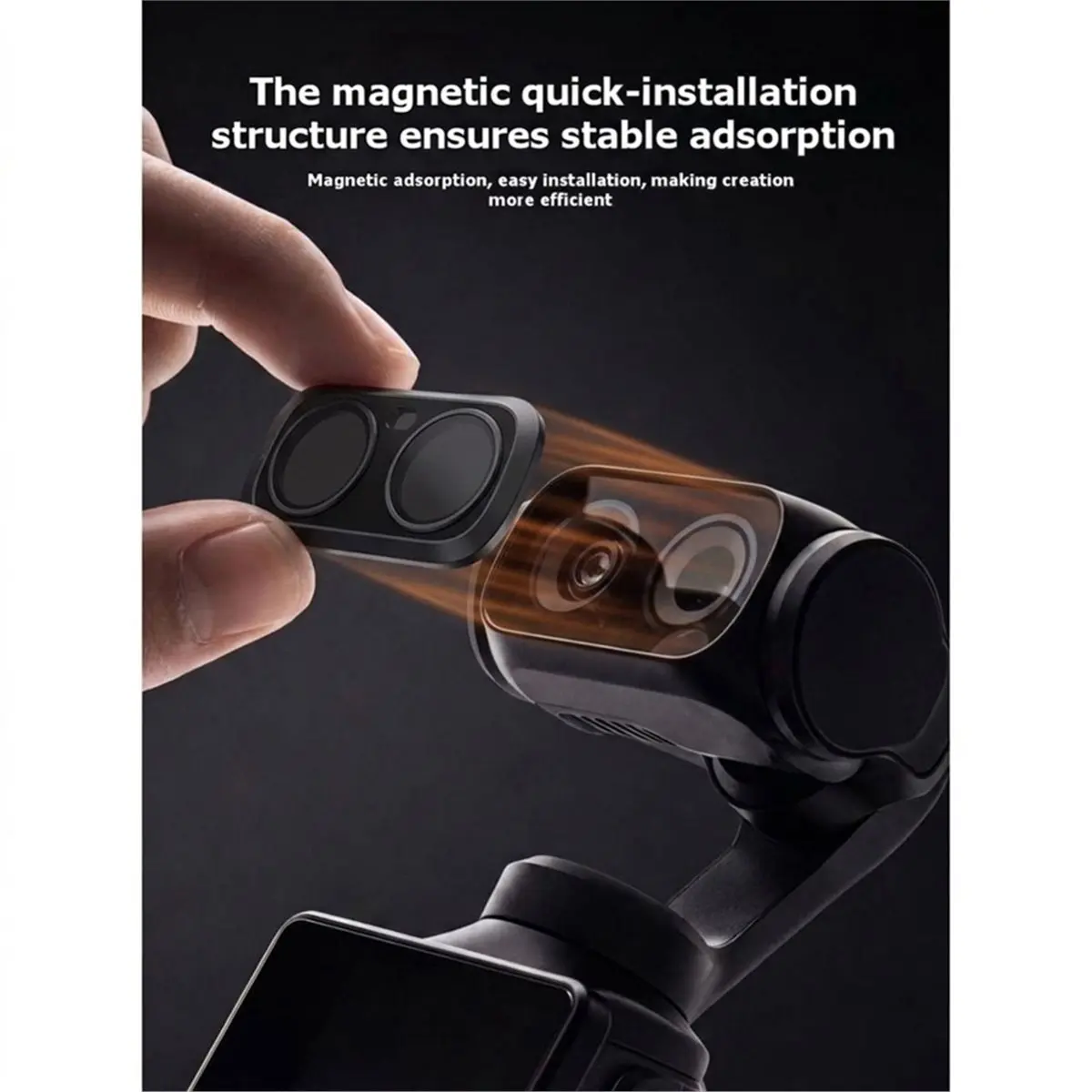 For Luna Ultra Magnetic Camera Filter Lens Protection Video Photo Accessory 1/4 Black Soft