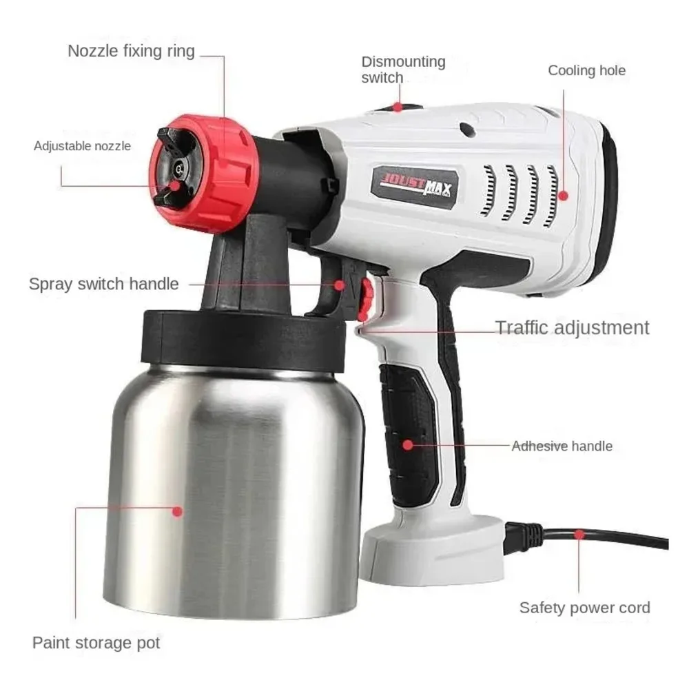 220V 800W High-pressure Spray Gun DIY Mousse Pastry Cake Chocolate Electric Spray Gun Airless Hand Spray Gun