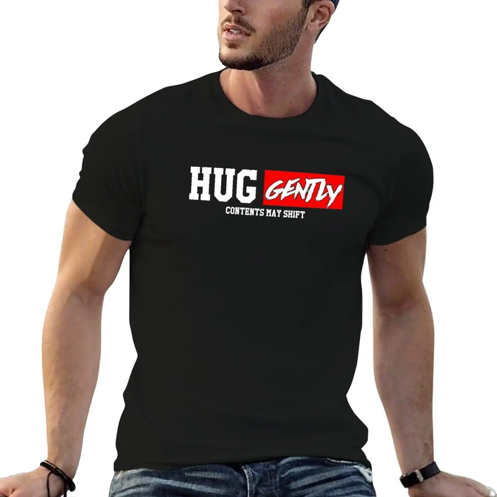 Hug Gently Contents May Shift EDS Ehlers Danlos Syndrome Tee T-Shirt vintage clothes cute tops t shirts for men graphic