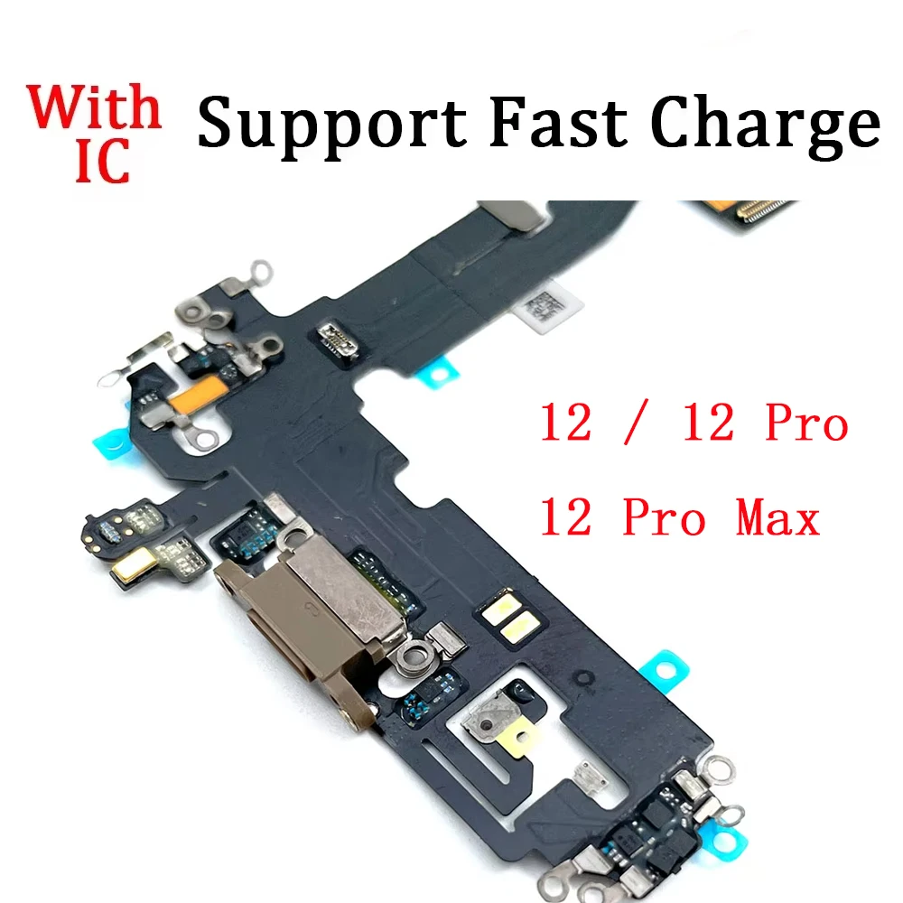 

USB-порт для зарядки, разъем для док-станции, плата, гибкий кабель для iPhone 12 Pro 12 Pro Max 12 Mini