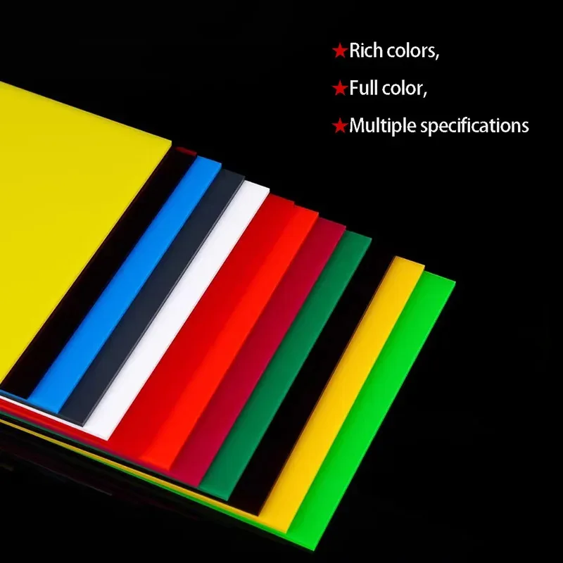 

Color Opaque Acrylic Board Blanks Organic Glass Decorative Plate DIY Handmade Material Customizable