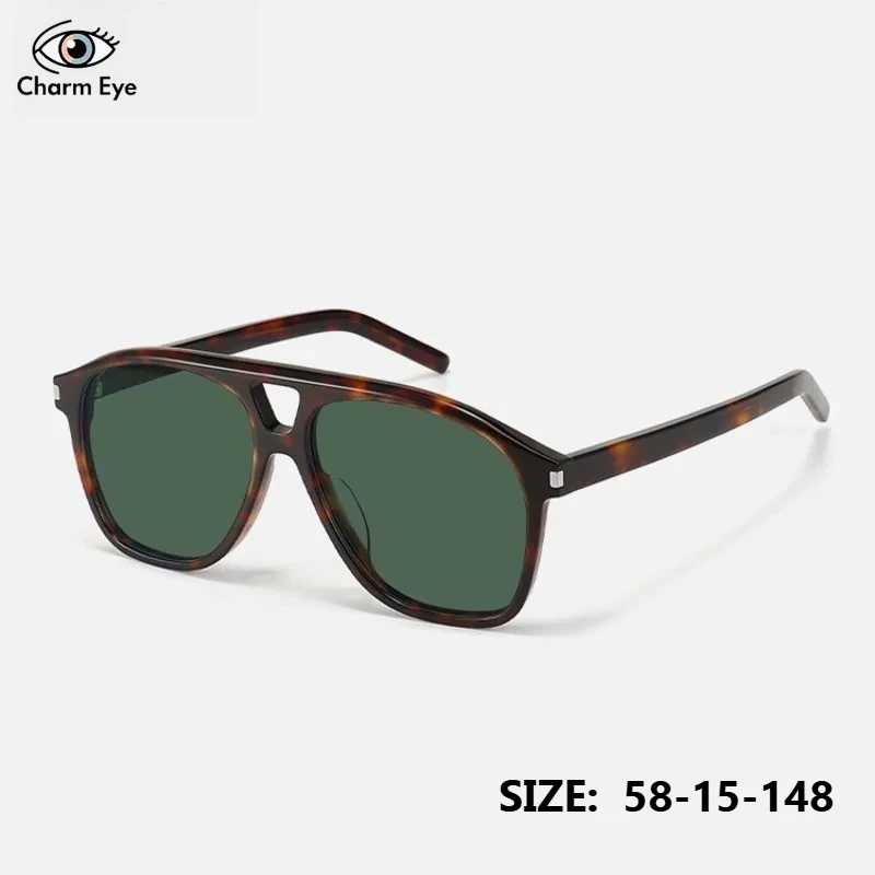 

Acetate Sunglasses Women Large Optical Glasses Frame Tortoiseshell UV400 Driving Fashion Designer Luxury men Pilot Sun glasses