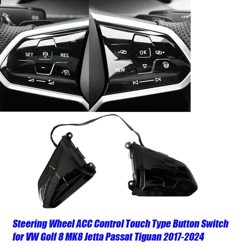 1EA959442B Car Steering Wheel Switch ACC Control Touch Type Button Switch For VW Golf 8 MK8 Jetta Passat Tiguan 2017+ Durable