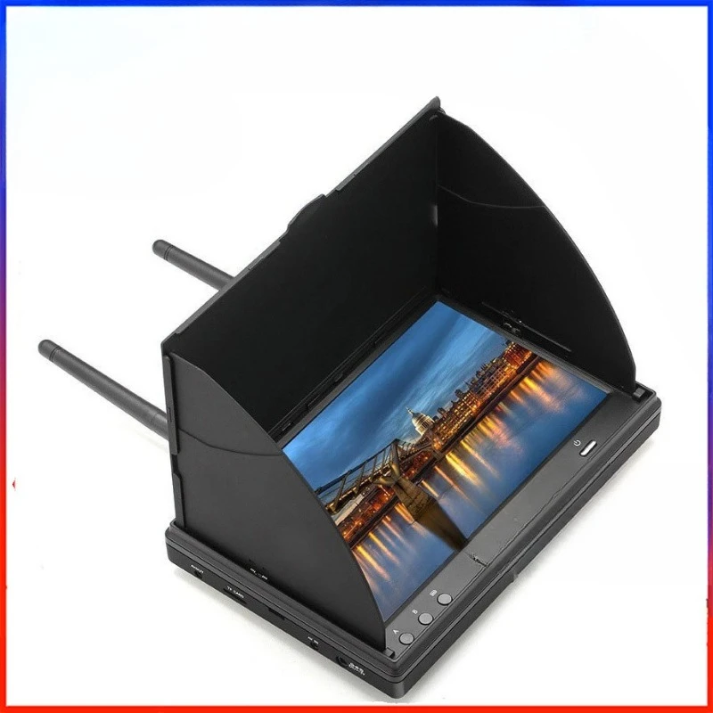 Handheld display 7-inch LCD screen dual reception DVR video
