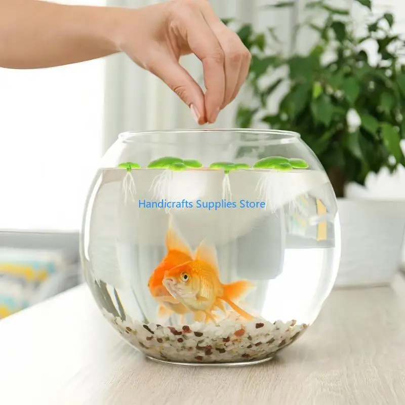 R1WA 2 Pack Plastic Water Surfaces Floating Plant Realistic Aquarium Decors Improves Habitat