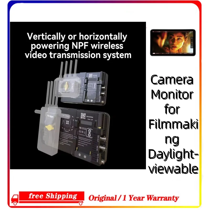 FORPortKeys LS7P DSLR Camera Field Monitor, 7 Inch Touch Screen, HD 1920x1080 IPS, On-Camera Monitor with Safety Box Screen Prot