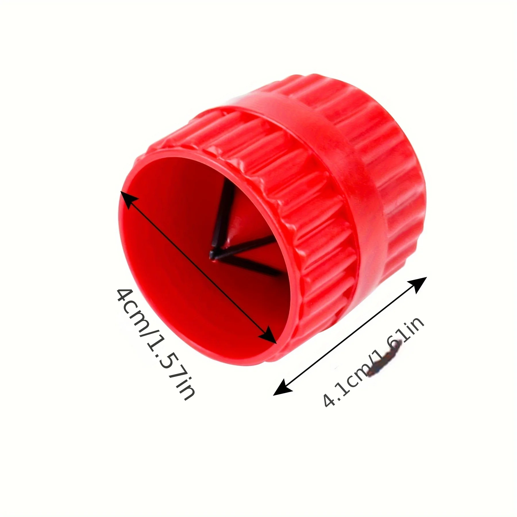 1/2 Pieces Inner-Outer Reamer Pipe and Tube Deburring Reamer Tubing Chamfer Tool for PVC PPR Copper Brass Aluminum Pipes