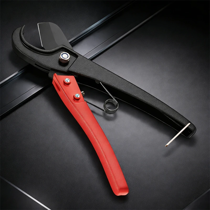 

Труборез Ножницы для труб SK5 Материал Резак с храповым механизмом Инструменты для резки пластиковых труб ПВХ/ПУ/ПП/ПЭ Ручной инструмент для резки шлангов для сантехников