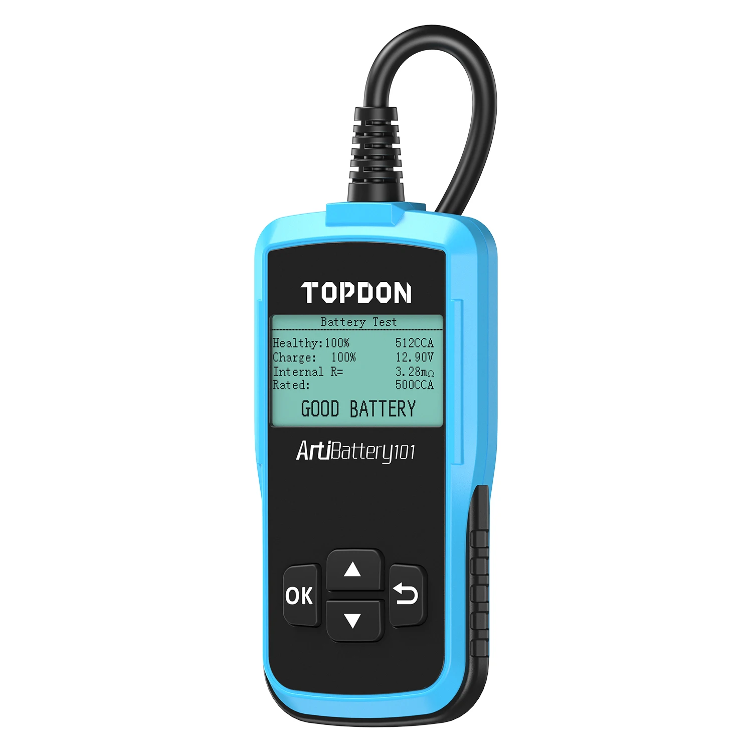 

TOPDON AB101 New Arrival Car Battery Tester 12V Analyzer Capacity Load Tester Cranking System Test 100-2000CCA