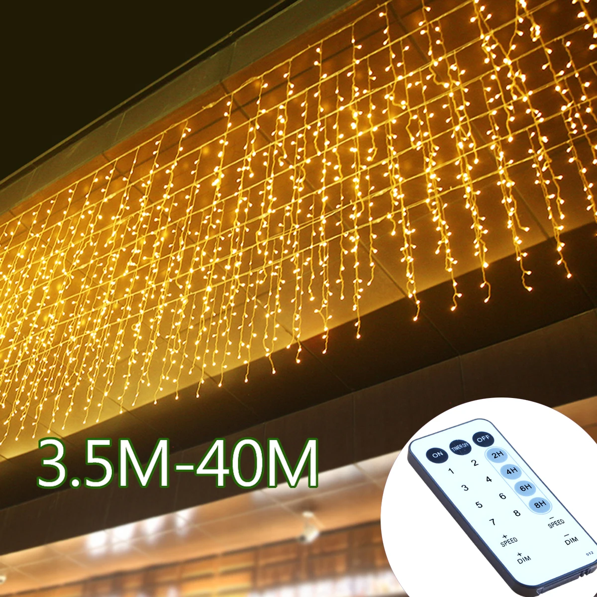 Guirlande lumineuse LED pour l'extérieur, guirlande lumineuse féerique pour fête du nouvel an, mariage, jardin, terrasse, lampes de décoration de noël