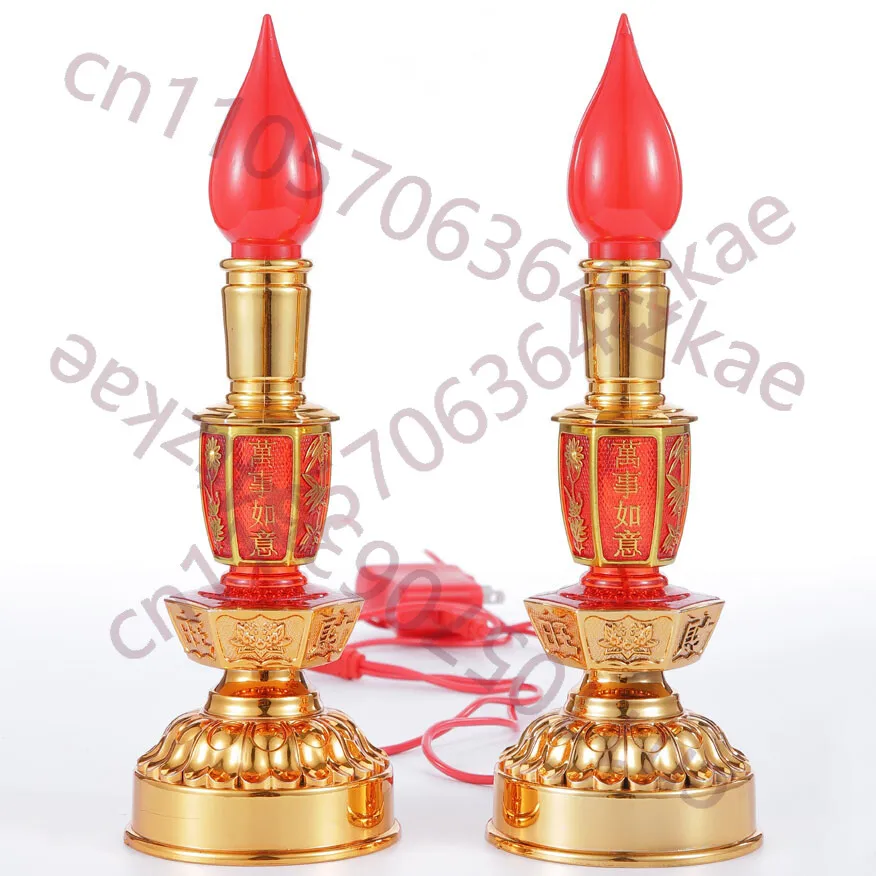 

Электрический подсвечник 26 см, электрическая лампа-свеча, лампа Фортуна, домашний светильник Будда