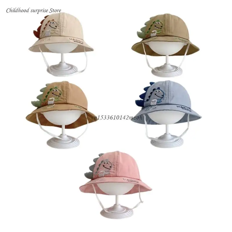 

Dinosaur Pattern Baby Fisherman Hat Spring Autumn Cartoon Baby Fisherman Hat Kids Sun Hat Sun for Kids & Dropship