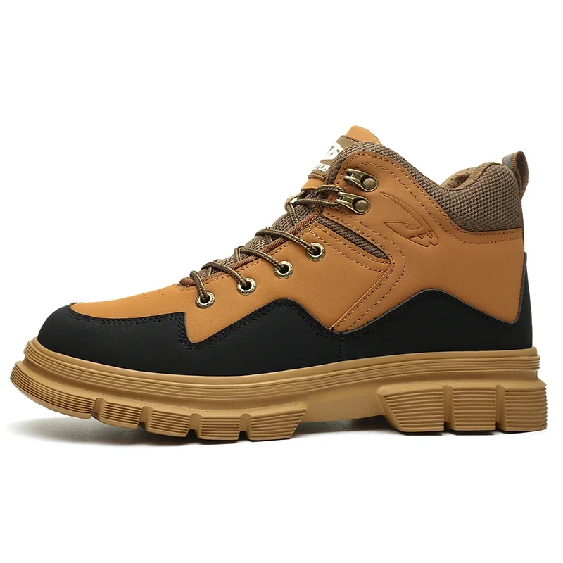 

Men Steel Toe Sneakers Anti-smash Anti-stab Safety Shoes Man Protective Footwear Industrial Lightweight Men's Work Safety Boots