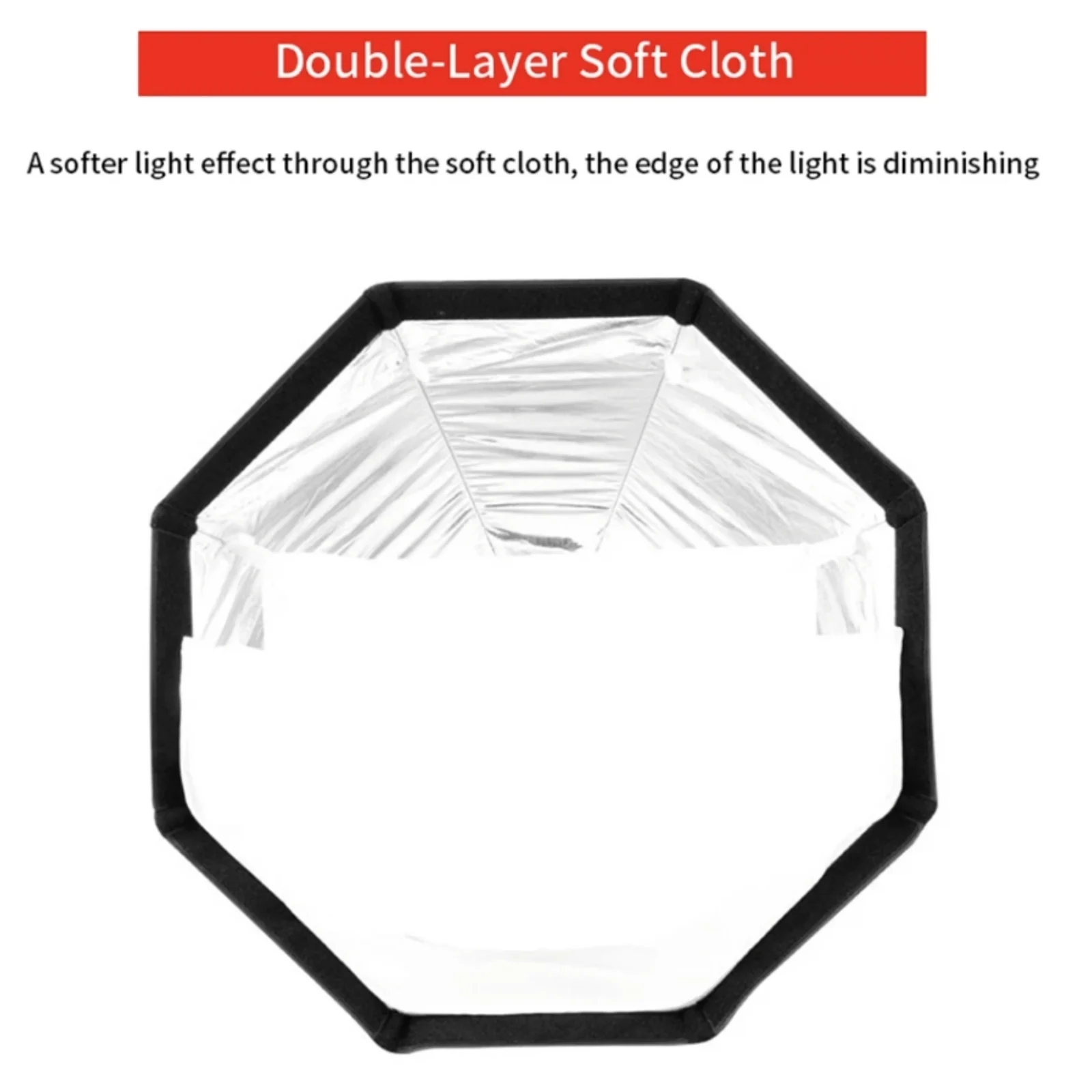 TRIOPO Softbox Octagon Umbrella Light Box Soft light cloth Double white cloth inside and out, For TRIOPO Octagon soft light box