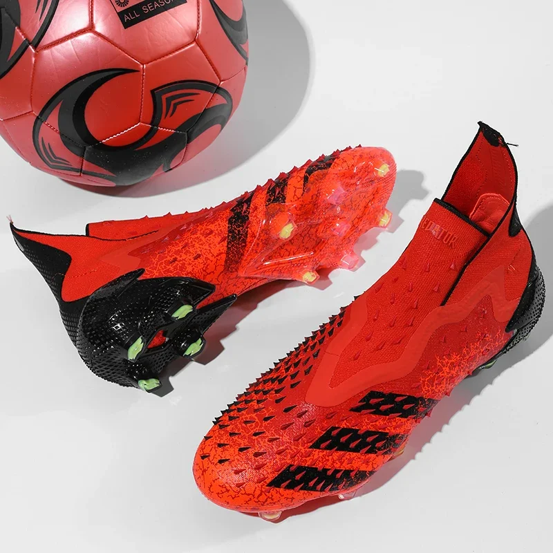 Men FG Original Futsal Soccer Shoes Society Professional Football Boots Training Football Shoes Non Slip Top Quality Resistant