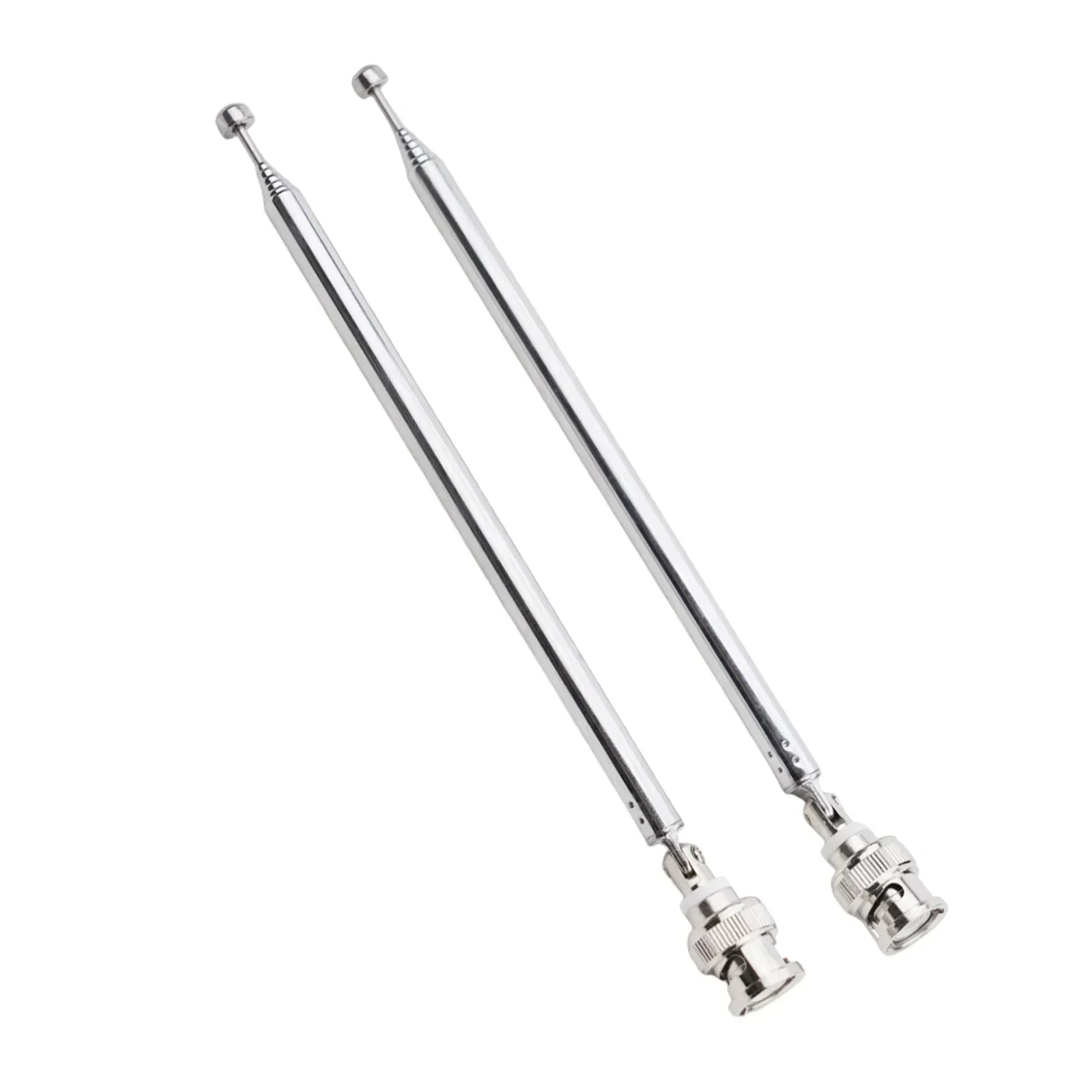 2pcs Car Radio Scanner Antenna 20-1300MHz 7 Section Extendable 75cm BNC CB Walkie-Talkie Radio Telescopic Antenna Car Prodcuts