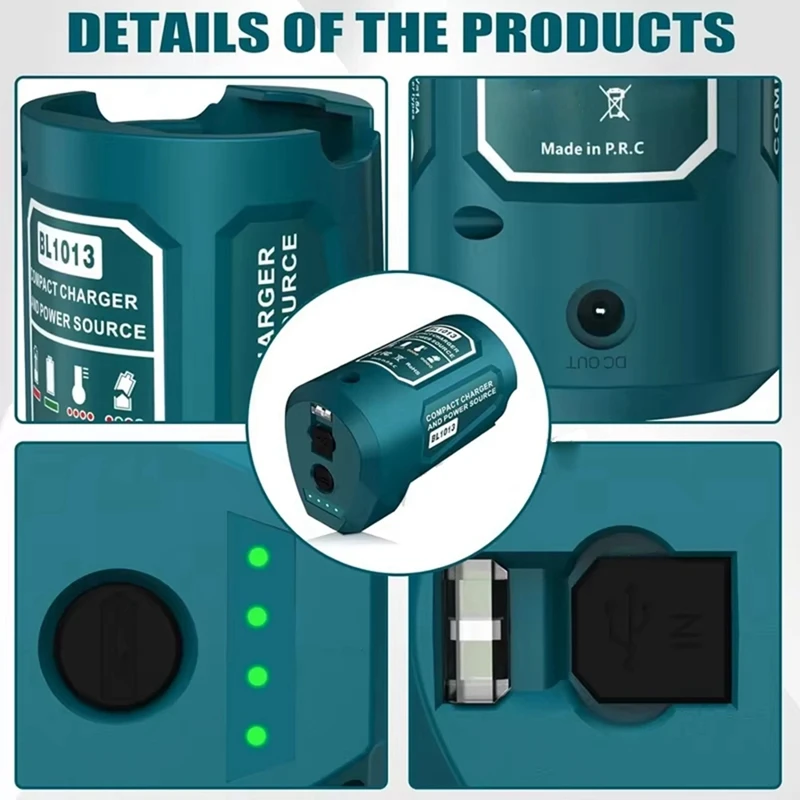 10.8 فولت-12 فولت بطارية ليثيوم شحن لمحول شاحن USB سترات ساخنة لبطارية BL1013