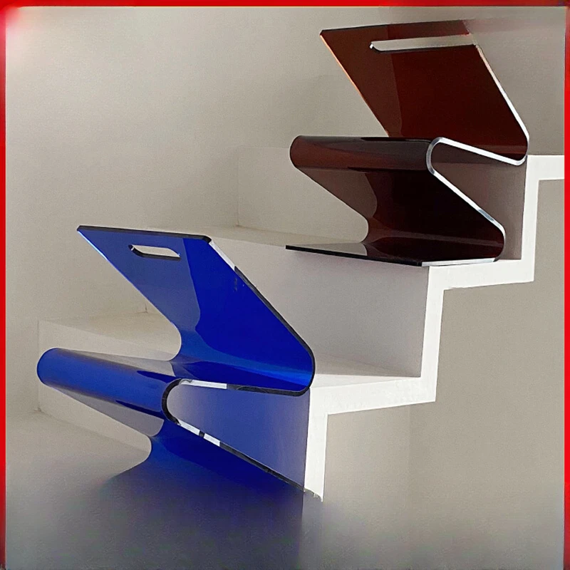 

Online celebrity ins acrylic W-shaped bookshelves, bookends, magazines, storage, decorative and creative ornaments