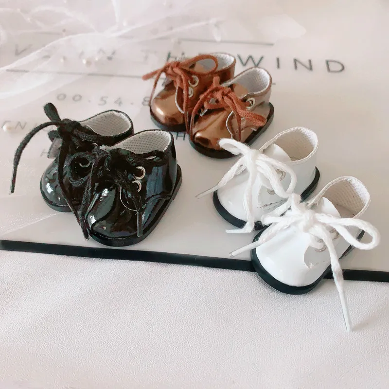 

1Pair Dolls Leather Shoes For 1/6 Blyth 20cm Doll Sandals As Fit 1/8 BJD Doll Clothes Accessories Toy Gift