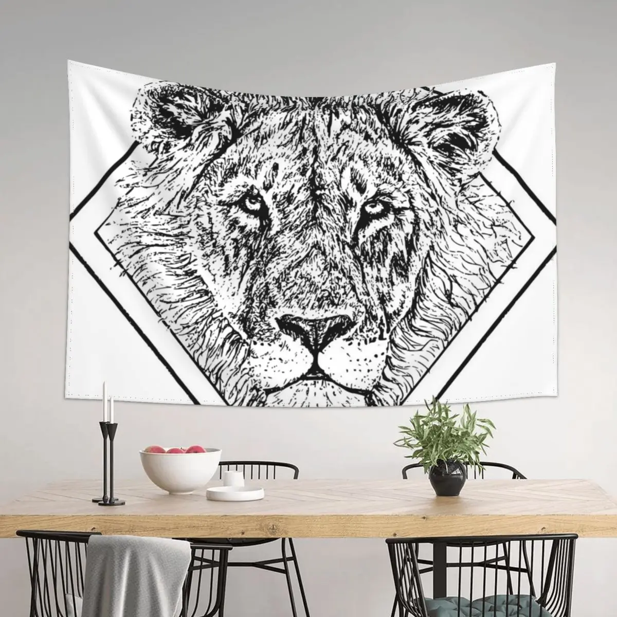 

Lion Tapestry Home Decorations Wall Art On The Wall Aesthetic Home Decor Tapestry