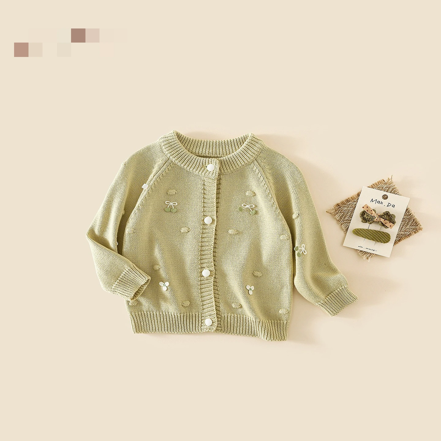 New Girls Sweater Solid Jacket Fall 2026 New Korean Kids Knit Cardigan Fall Baby Childrens Wear Sweater Top