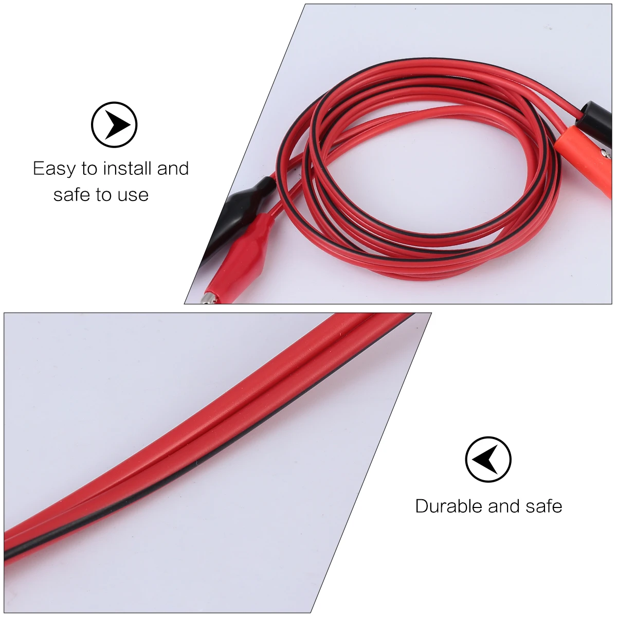 

5pcs 4Mm Banana Plug To Pure Copper Alligator Clip Test Line For Motor Testing Insulated Leads Multimeter Probe Cable Stackable