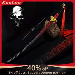 Game Ghost Recon 26cm Weapon At The End Katana Metal Model Real Steel Samurai Figure Sword Prop Collectible Desk Ornaments Toys