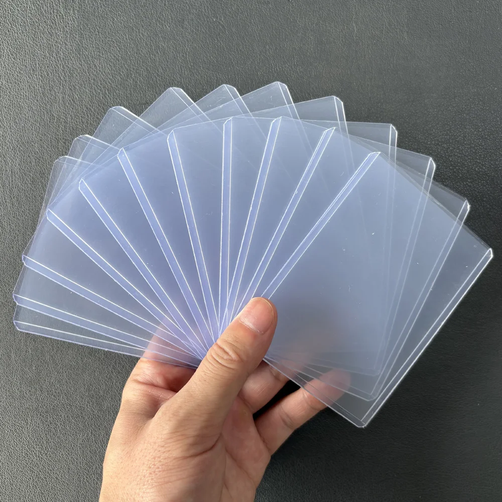 Transparen Card Sleeves Hard Soft Card Holder Covered With Protective Filmclear Trading Protectors For Gamecard Props